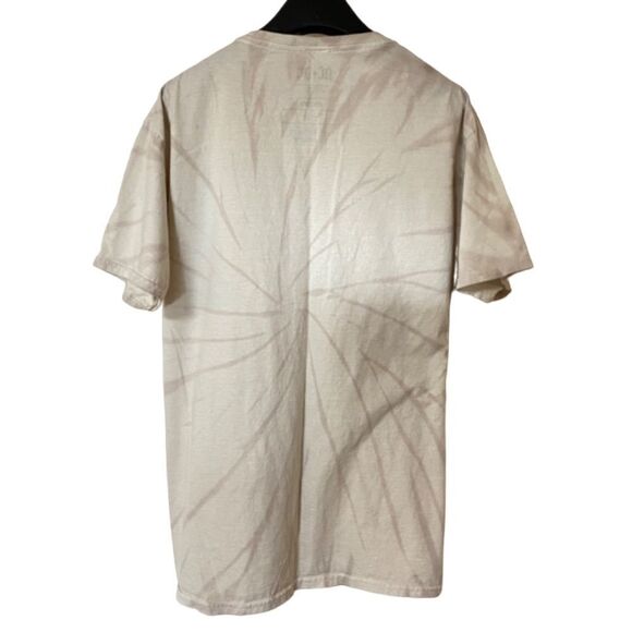 AC/DC Women’s Tan Spiral Tie Dye Wash Shirt Sz M - Picture 2 of 8